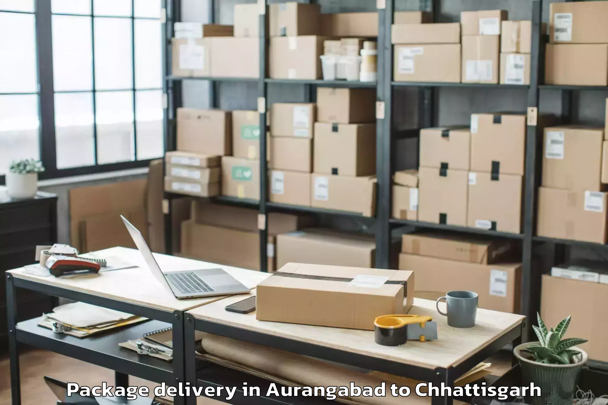 Leading Aurangabad to Op Jindal University Raigarh Package Delivery Provider